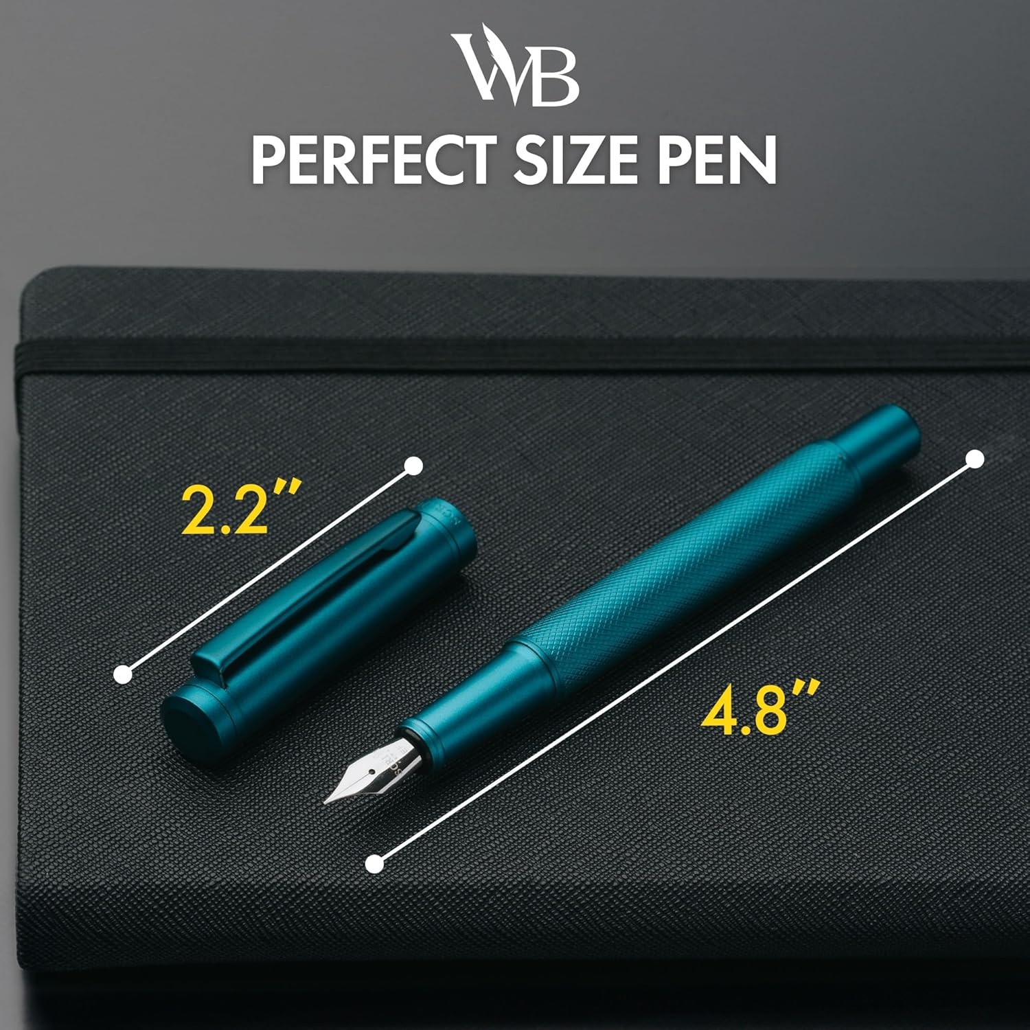image:imageSCRIVI PENS Luxury Fountain Pen SetRed Fountain Pens for Writing Smooth Extra Fine Nib Includes Refillable Ink Converter 5 Ink Cartridges Black amp Blue Gift Box Elegant CalligraphyGreen