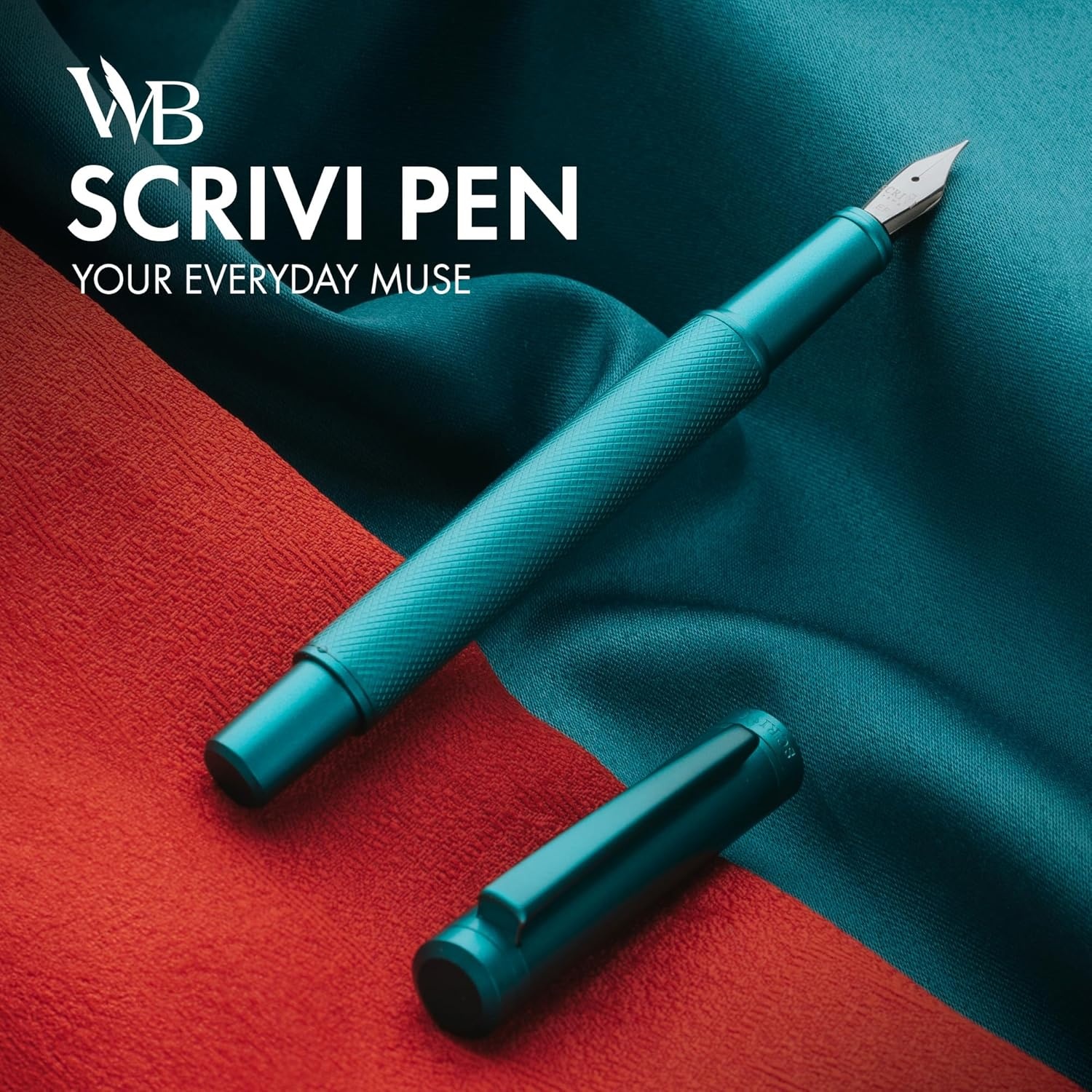 image:imageSCRIVI PENS Luxury Fountain Pen SetRed Fountain Pens for Writing Smooth Extra Fine Nib Includes Refillable Ink Converter 5 Ink Cartridges Black amp Blue Gift Box Elegant CalligraphyGreen