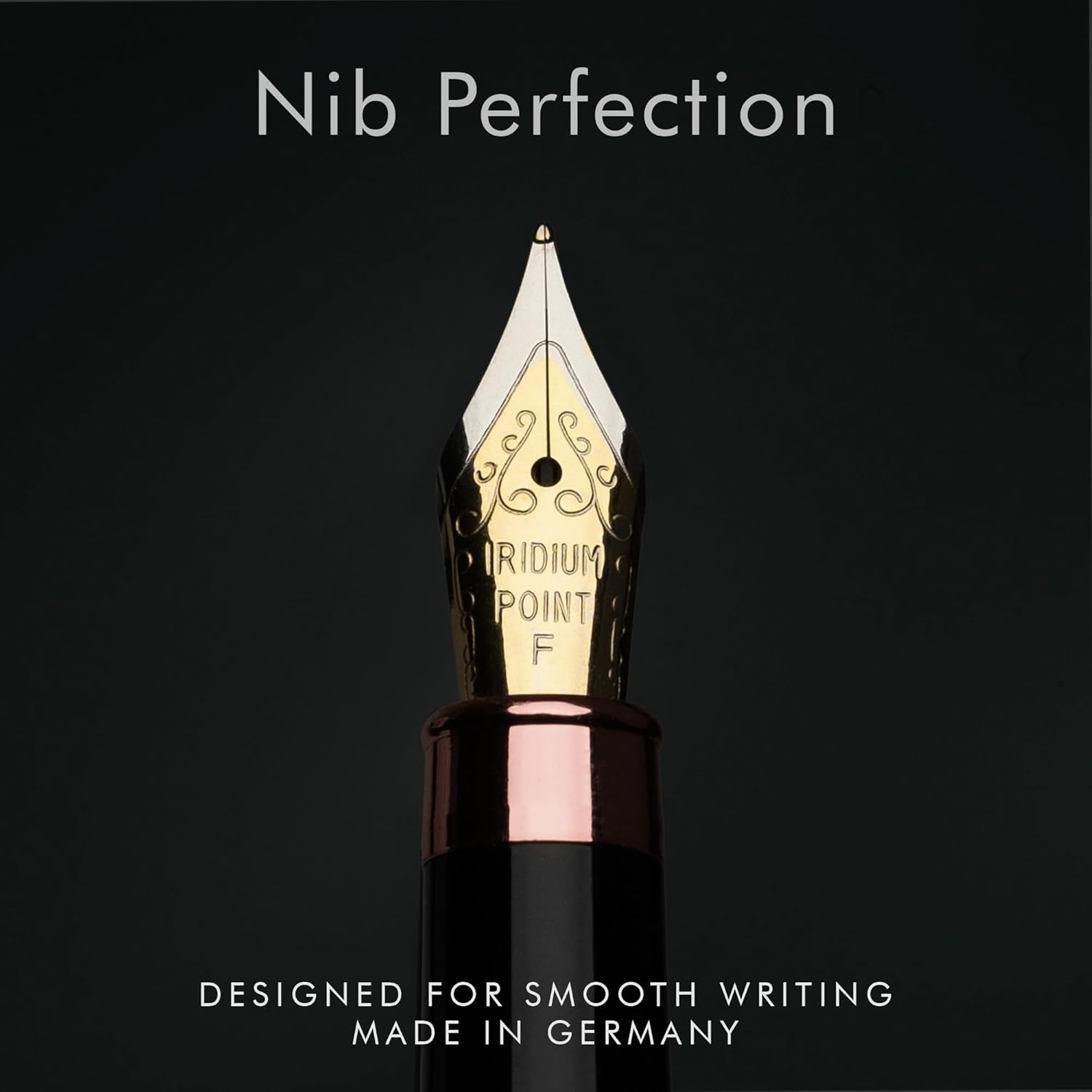 image:imageWordsworth amp Black Fountain Pen Set Luxury Bamboo Wood Medium Nib Gift Case Includes 6 Ink Cartridges Ink Refill Converter Journaling Calligraphy Drawing Smooth Writing Cherry WoodViolet Wood