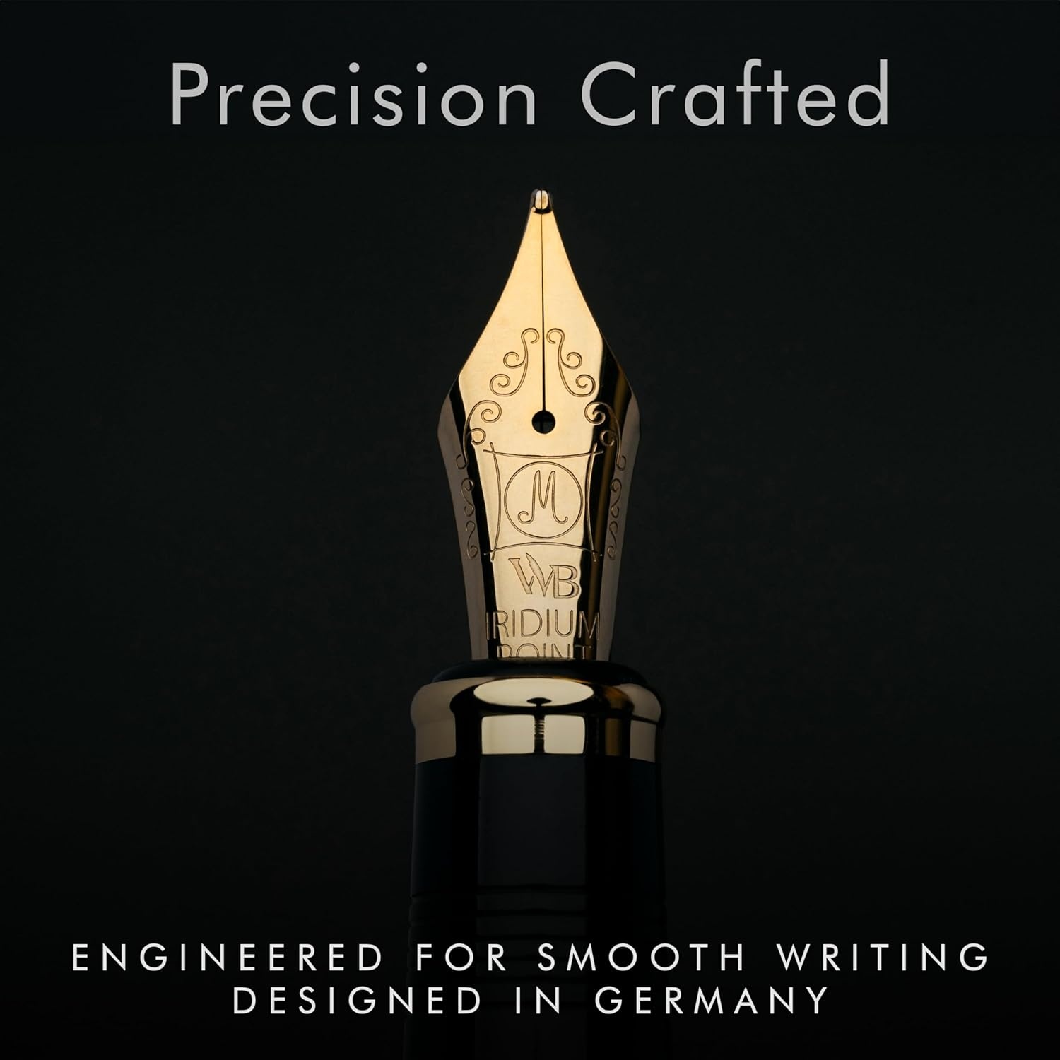 image:imageWordsworth amp Black Majesti Fountain PenBlack Checked Luxury Case Stainless Steel Medium Nib Ink Cartridges Refillable Ink ConverterCalligraphy PenBest Business Gift Set for Men amp WomenGreen Gold