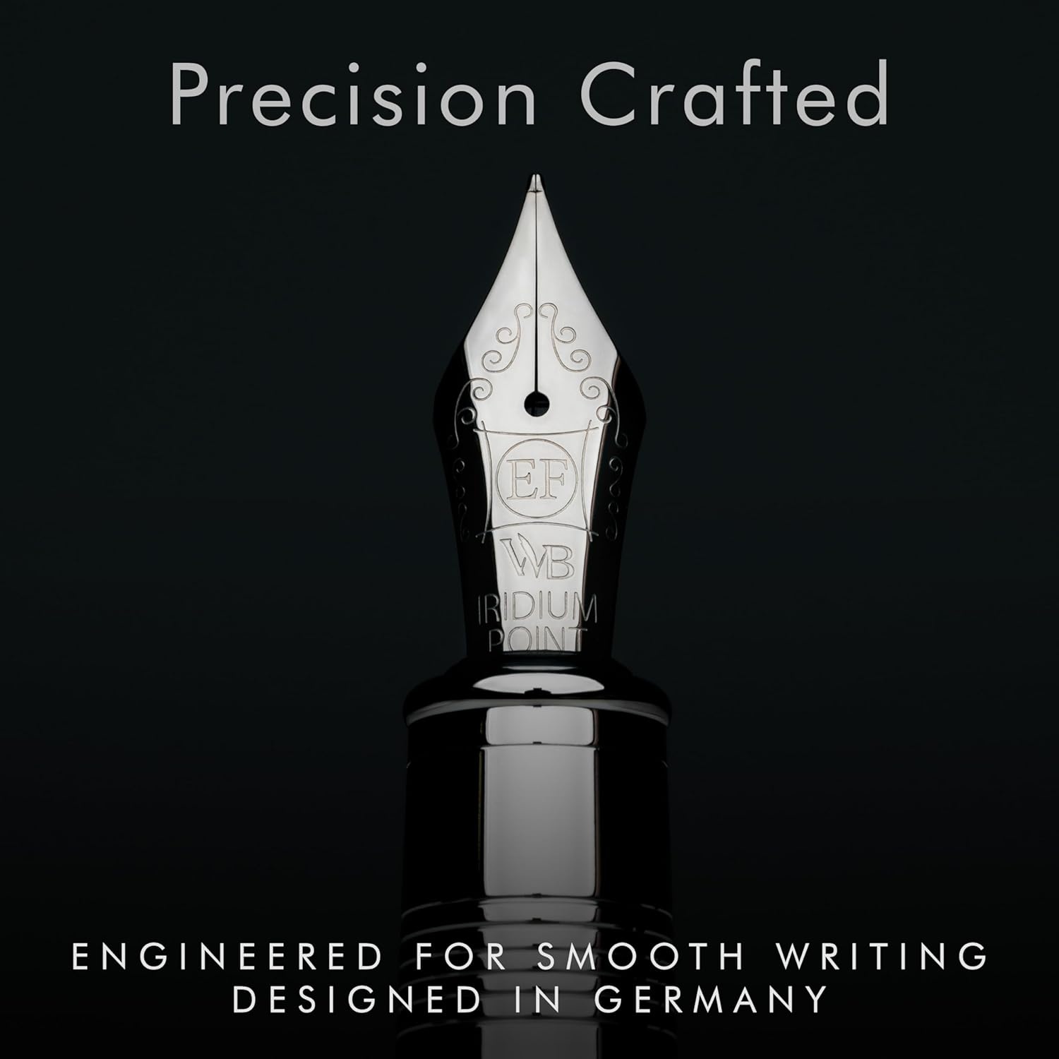 image:imageWordsworth amp Black Majesti Fountain PenBlack Checked Luxury Case Stainless Steel Medium Nib Ink Cartridges Refillable Ink ConverterCalligraphy PenBest Business Gift Set for Men amp WomenChecked Chrome