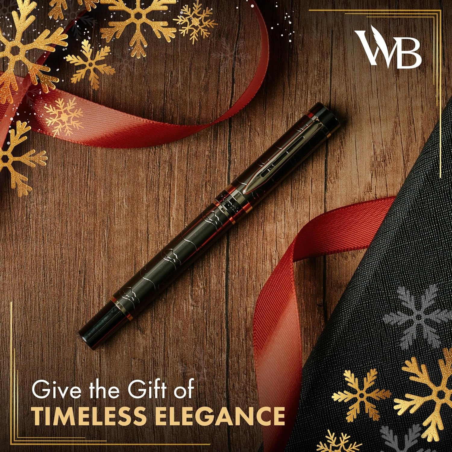 image:imageWordsworth amp Black Primori Fountain Pen Set Blue Gold Medium Nib Gift Case 24 Ink Cartridges Refill Converter Manual Smooth Writing Left amp Right HandedGunmetal Gold
