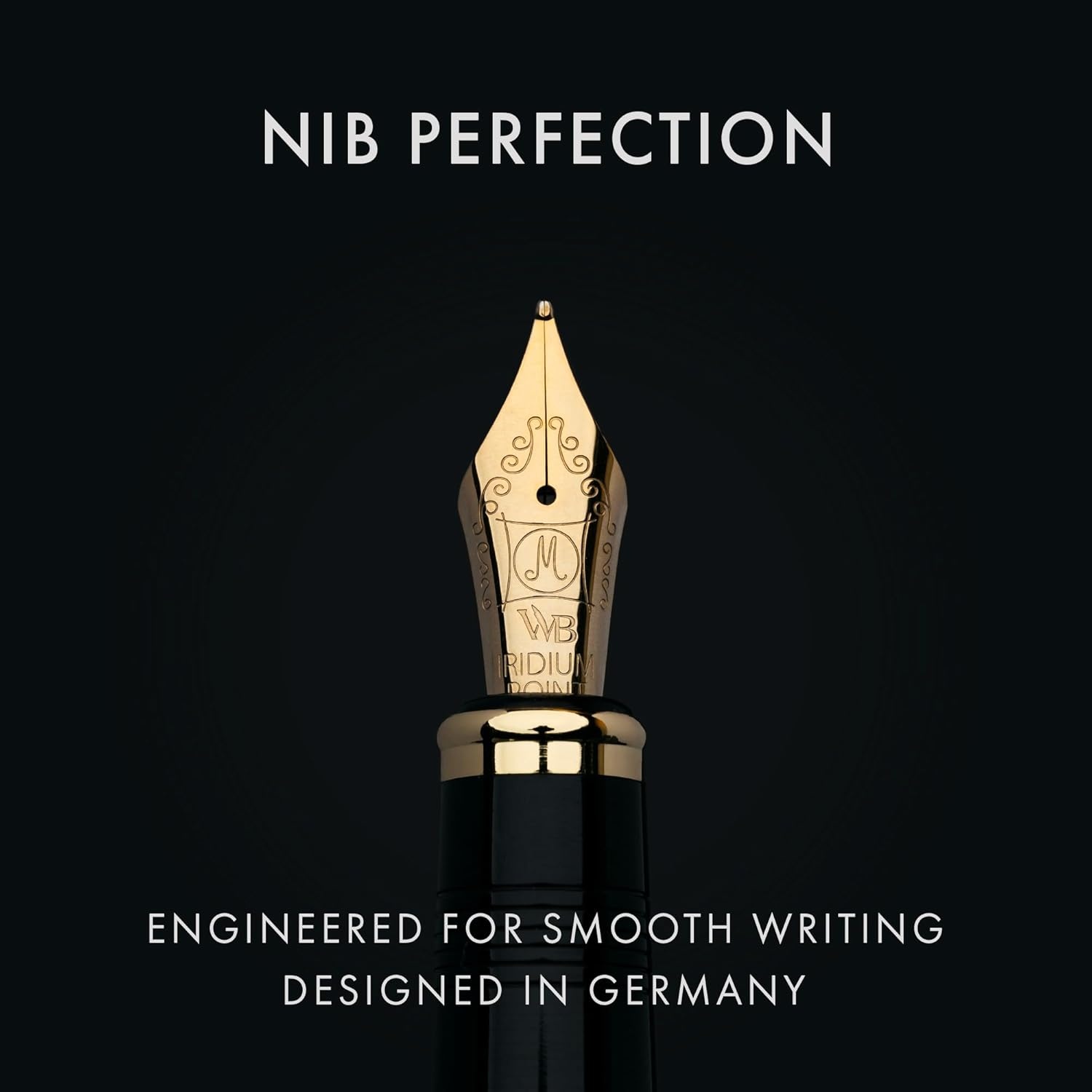 image:imageWordsworth amp Black Primori Fountain Pen Set Red Gold Medium Nib Gift Case 24 Ink Cartridges Refill Converter Manual Journaling Calligraphy Smooth Writing Pens Left and Right HandedGreen Gold