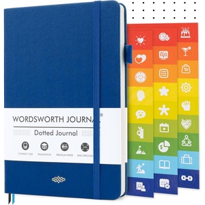 image:imageWordsworth amp Black A5 Bullet Dotted Journal 216 Dotted Pages Hardcover Grid Dot Leather 120 GSM PaperJournaling Notebook for Work amp SketchingJournals for WomenMenGifts Box Included TurquoiseBlue