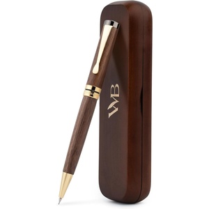 image:imageWordsworth amp Black Luxury Bamboo Mechanical Pencil Set  07mm Precision Twist Advance  Writing Drafting amp Sketching for Architects amp Engineers  20 HB Led Pencils 07mm Pack Gift Box RosewoodBrown Wood