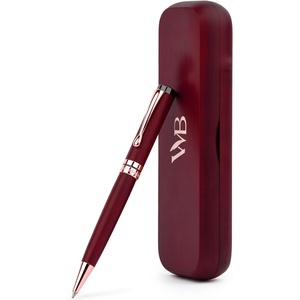 image:imageWordsworth and Black Ballpoint Pen Set  Stunning Luxury Pen Bamboo Violetwood Gold Finish Refillable Best Ball Pen for Men amp Women Black Ink Refill Elegant Point PenViolet Wood