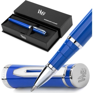 image:imageWordsworth and Black Rollerball Pen  Luxury Pen  Chrome Finish Red Lacquer Ink Refill Refillable Gift for Men amp Women Professional Writing Nice and Fancy Pens and for WorkImperial Blue Chrome