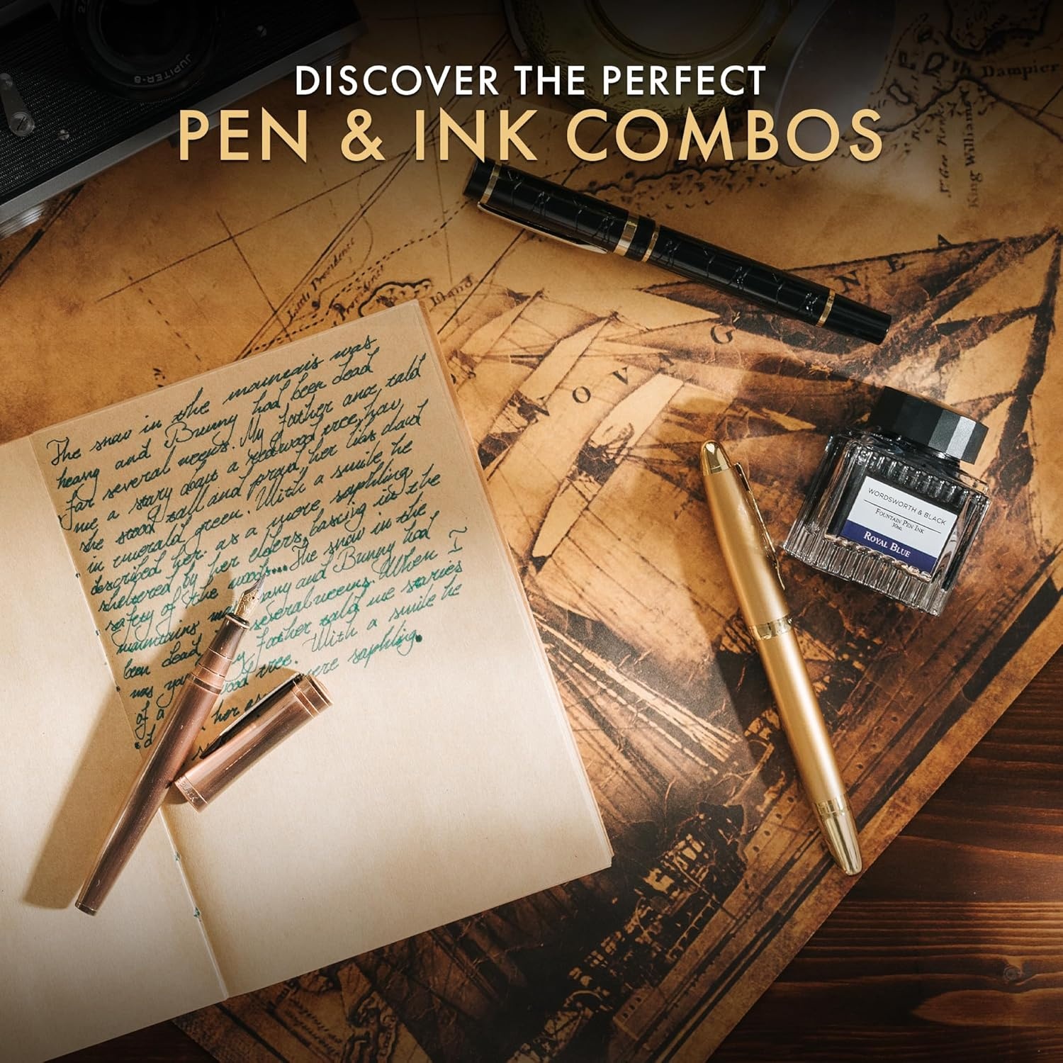 image:imageWordsworth and Black Fountain Pen Ink Bottle 30 ml Premium Luxury Edition Racing Green Fountain Pens Bottled Ink Classic Designed Bottle Smooth Flow 30 mlBlue