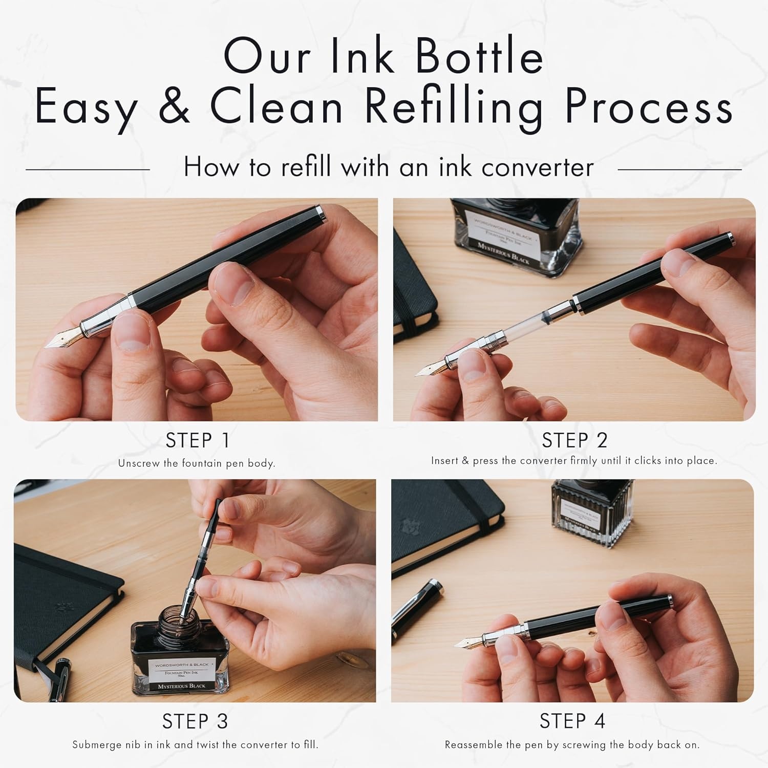 image:imageWordsworth and Black Fountain Pen Ink Bottle 50 ml Premium Luxury Edition Racing Green Fountain Pens Bottled Ink Classic Designed Bottle Smooth Flow 50 mlRed