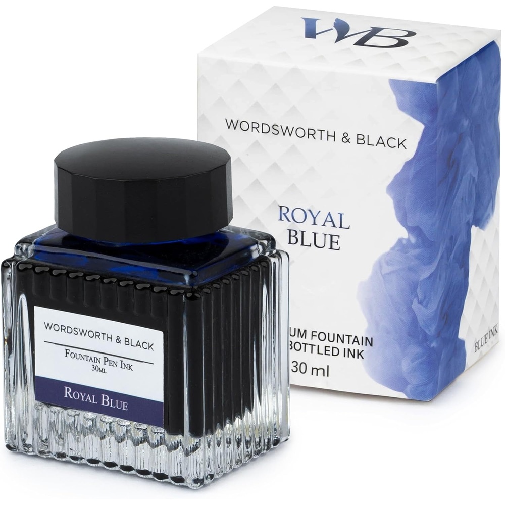 image:imageWordsworth and Black Fountain Pen Ink Bottle 30 ml Premium Luxury Edition Racing Green Fountain Pens Bottled Ink Classic Designed Bottle Smooth Flow 30 mlBlue