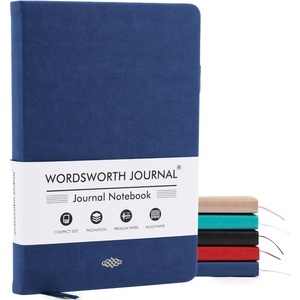image:imageWordsworth amp Black A5 Lined Journal 216 Lined Pages Hardcover Leather 120 GSM Paper Journaling Notebook for Work amp Sketching Journals for Women Men  Gifts Box Included TurquoiseBlue