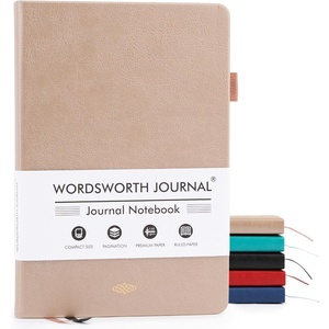 image:imageWordsworth amp Black A5 Lined Journal 216 Lined Pages Hardcover Leather 120 GSM Paper Journaling Notebook for Work amp Sketching Journals for Women Men  Gifts Box Included TurquoiseRose Gold