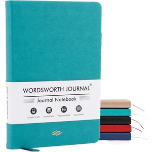 image:imageWordsworth amp Black A5 Lined Journal 216 Lined Pages Hardcover Leather 120 GSM Paper Journaling Notebook for Work amp Sketching Journals for Women Men  Gifts Box Included TurquoiseTurquoise