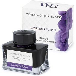 image:imageWordsworth and Black Fountain Pen Ink Bottle 50 ml Premium Luxury Edition Racing Green Fountain Pens Bottled Ink Classic Designed Bottle Smooth Flow 50 mlLavender Purple