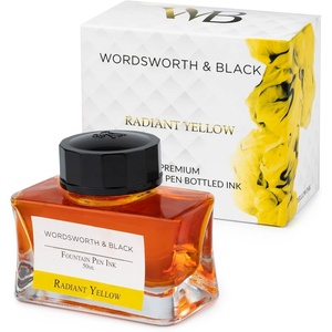 image:imageWordsworth and Black Fountain Pen Ink Bottle 50 ml Premium Luxury Edition Racing Green Fountain Pens Bottled Ink Classic Designed Bottle Smooth Flow 50 mlYellow